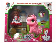 Tong plastic cartoon horse baby