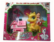 Tong plastic cartoon horse baby