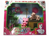 Tong plastic cartoon horse baby