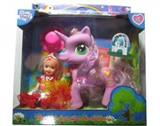 Tong plastic cartoon horse baby