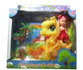 Tong plastic cartoon horse baby