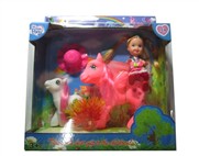 Tong plastic cartoon horse baby