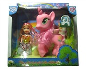 Tong plastic cartoon horse baby