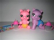 Tong plastic cartoon horse baby