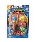 An angry bird slingshot space version