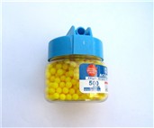 500 yellow round bottle mounted