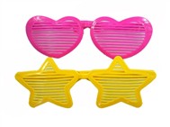 Models venetian glasses ( hearts , stars )