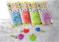 The love crystal building block key ring + phone chain (13pcs)