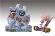 Alloy finger cool running shoes + plastic professional skateboard set