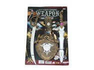 The bundled Bronze Sword + Shield + pirate knife + wrist