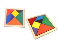 The wooden puzzle mathematics Tangram