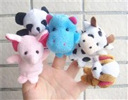 10 small animal finger doll