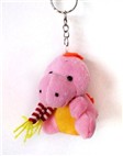 Small Samut wearing scarves keychain