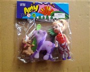 Kongshen 3-inch barbie + pony + dog and Accessories